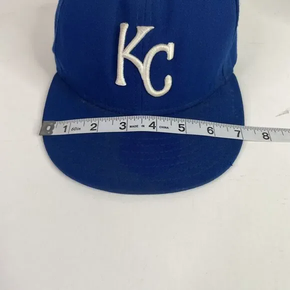 Kansas City Royals Hat Fitted 7 1/2, New Era, Blue, 59FIFTY, USA, MLB - Picture 8 of 9